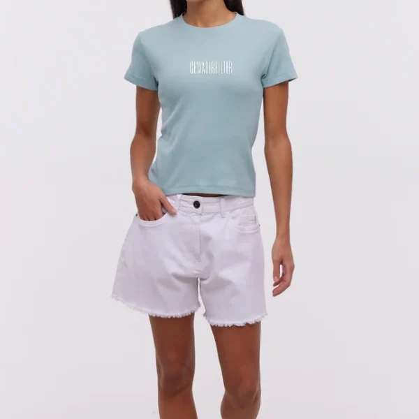 Women's Ruffled Sleeve T-Shirts - Elegant Details for Subtle Charm - Image 3